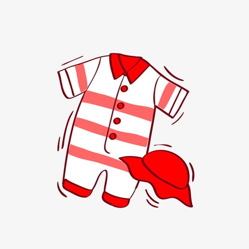 关键词 : 衣服,卡通,服装,婴儿服饰,红色的,帽子,插图